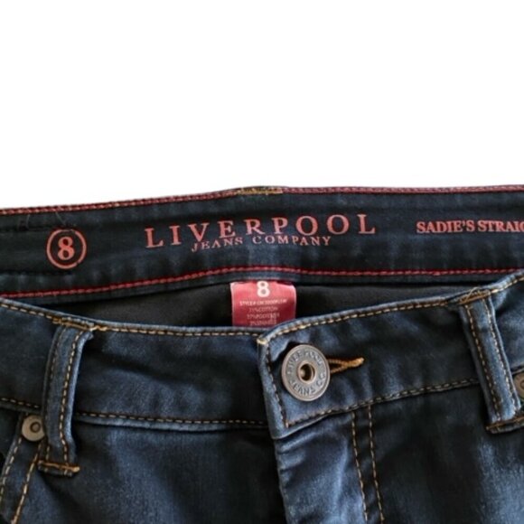 Liverpool Sadie's Straight Leg Jeans 8 - Picture 2 of 3